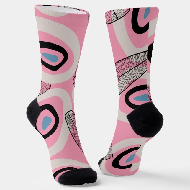 Chaussette Art Moderne Du Milieu Du Siècle En Toute Transpare (Angulaire)