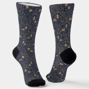 Chaussette Art Nouveau Acorns Bibliophile