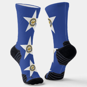 Chaussette Athletic Crew Sock avec drapeau de Houston, États-