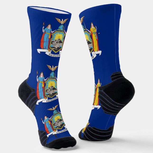 Chaussette Athletic Crew Sock avec drapeau de New York (Angulaire)