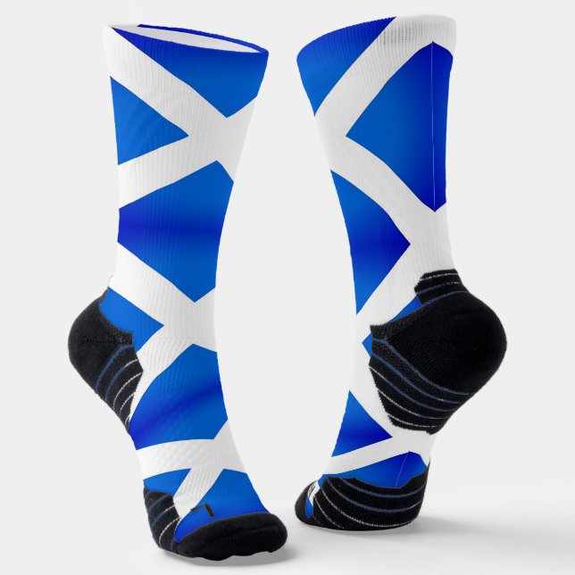 Chaussette Athletic Crew Sock avec drapeau d'Ecosse, Royaume- (Angulaire)
