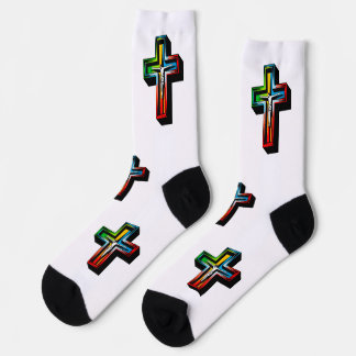 Chaussette avec croix et Christ