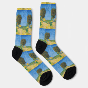 Chaussette Avenue à Arles avec Maisons par Vincent van Gogh