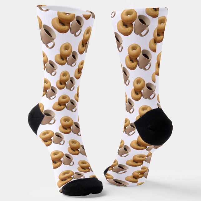 Chaussette Bagels et café (Angulaire)