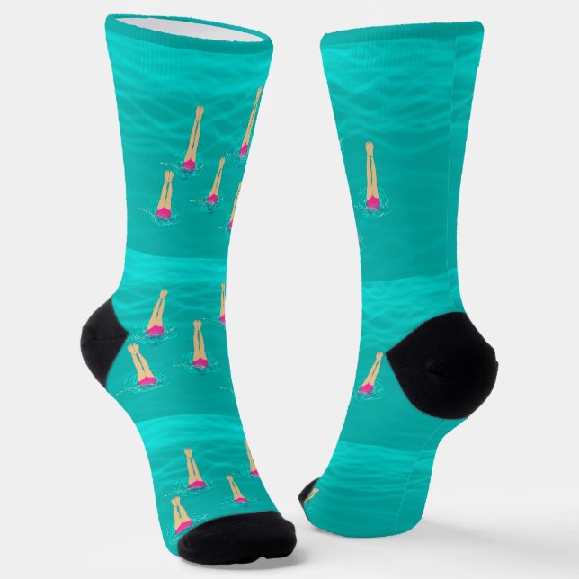 Chaussette Baigneurs Artistiques - Nager sous l'eau (Angulaire)