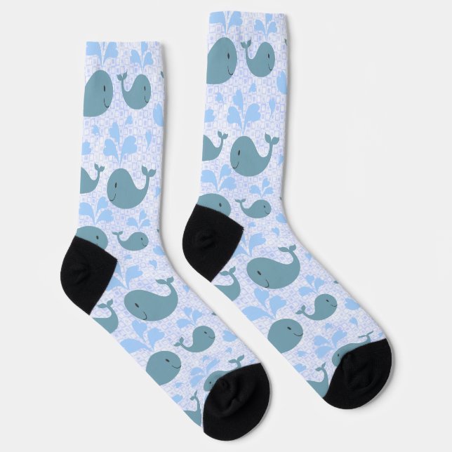 Chaussette Baleines bleues (Droite)