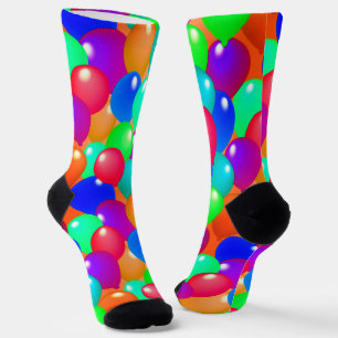 Chaussette Ballons colorés Festive Joyeuse Fête Joyeuse
