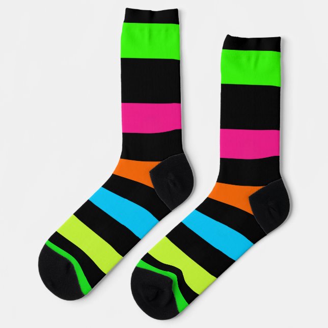 Chaussette Bandes de néon (Gauche)