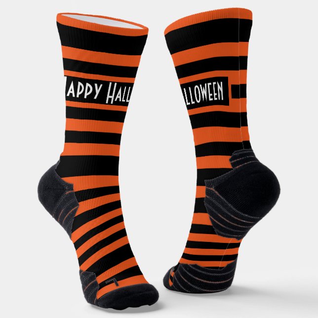 Chaussette Bandes d'Halloween (Angulaire)