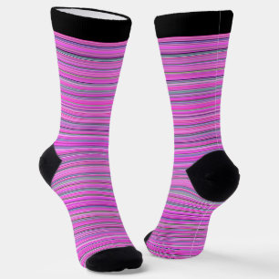 Chaussette Bandes roses