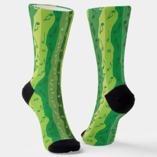 Chaussette Bandes verticales des notes de musique