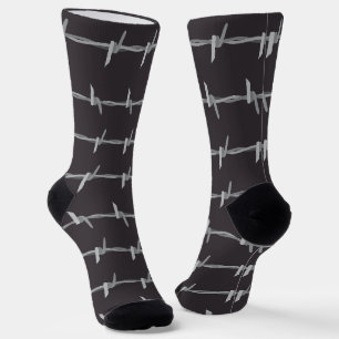 Chaussette Barb Wire Novelty Punk