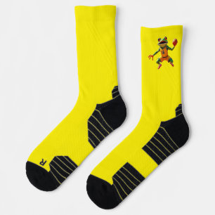 Chaussette Basketball Frog jaune chaussettes haute performanc