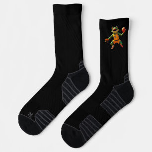 Chaussette Basketball Frog noir haute performance chaussettes