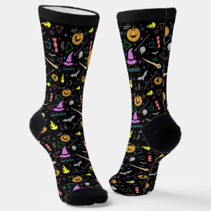Chaussette Beau coloré Effrayant Halloween Motifs