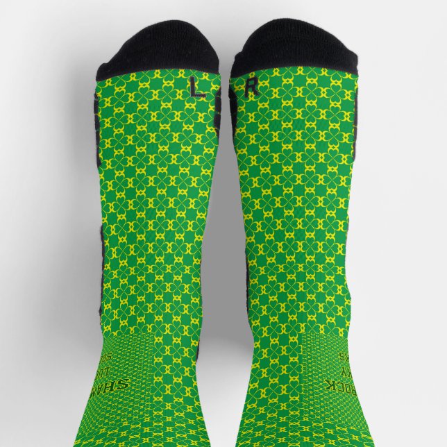 Chaussette Beau trèfle vert (Haut)