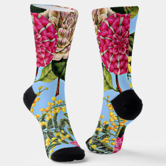 Chaussette beautiful floral print