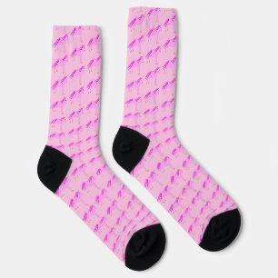 Chaussette Bébé rose jolie fille Unicorn Motif
