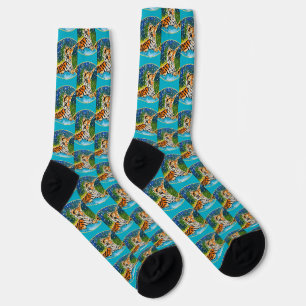 Chaussette Bébé Tigre "Art par les enfants"