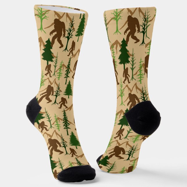 Chaussette Bigfoot Hunting Novelty Camping (Angulaire)