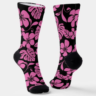 CHAUSSETTE BIKINI ROSE (NOIR/ROSE)
