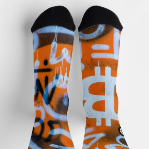 Chaussette "Bitcoin Graffiti" (Style #1) Art de rue