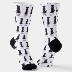 Chaussette Black Lab Mom (Labrador Retriever Mom) mignonne ch