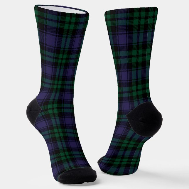 Chaussette Black Watch Tartan, Plaid (Angulaire)