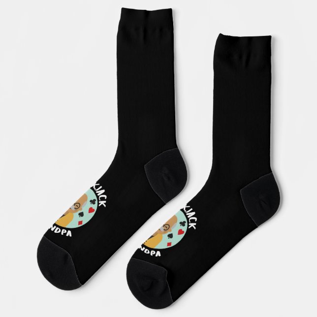 Chaussette Blackjack amusant (Gauche)