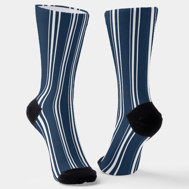 Chaussette Bleu Et Blanc (Angulaire)