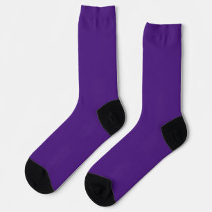 Chaussette Bleu-violet (roue de couleur) (couleur solide)