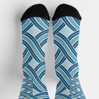 Chaussette Blue Lines Pattern