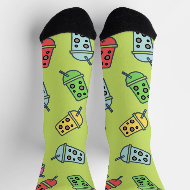 Chaussette Boba Bubble Tea Motif (Haut)