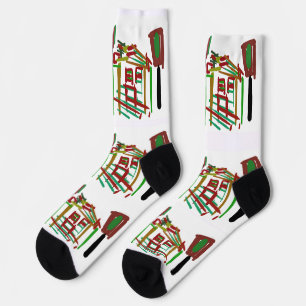 Chaussette Bonhomme en pain d'épice amusant 