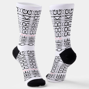Chaussette Boucles de code et vibes de caféine