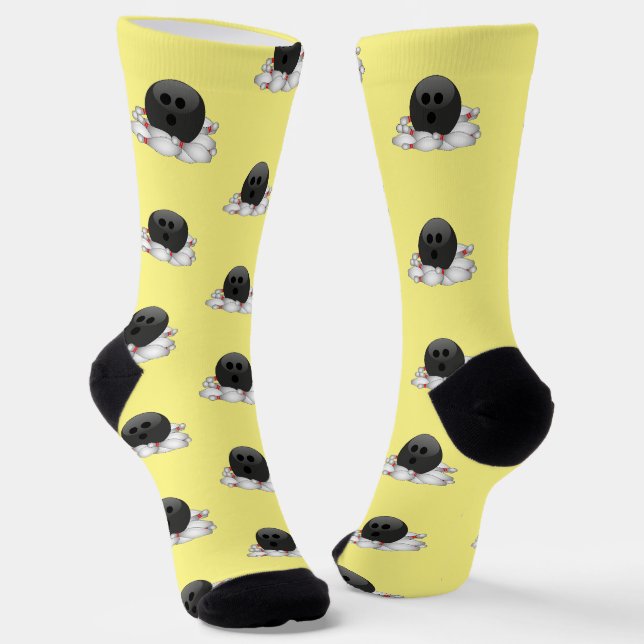 Chaussette Boule de Bowling et Pins possédés (Angulaire)