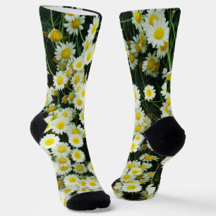 Chaussette Boutons Fleur Jaune Dainty Daisy