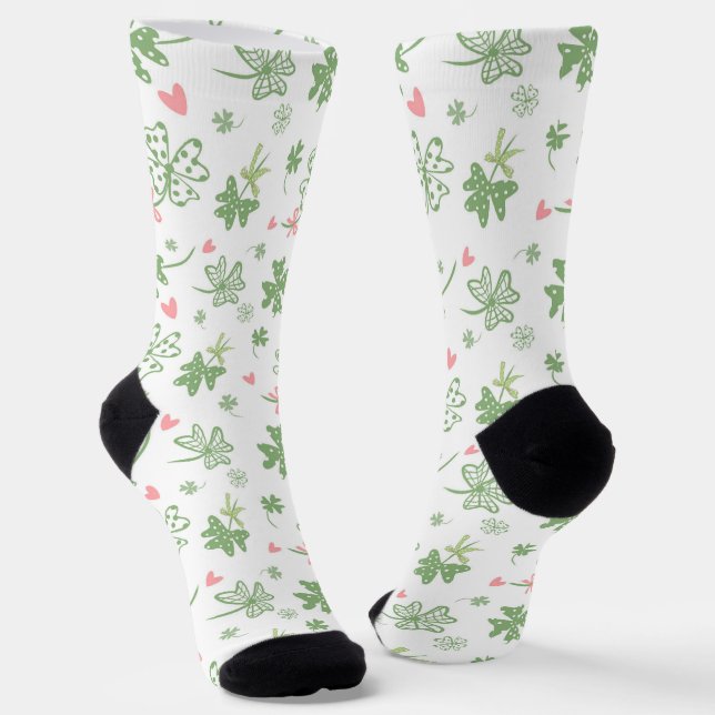 Chaussette Bows et coeurs Shamrock et roses (Angulaire)