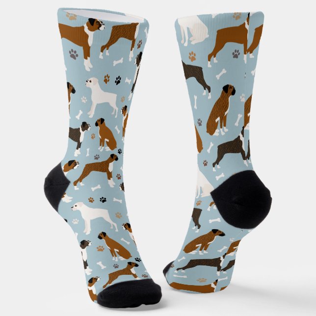 Chaussette Boxer Chien Bones et Paws Chaussettes (Angulaire)