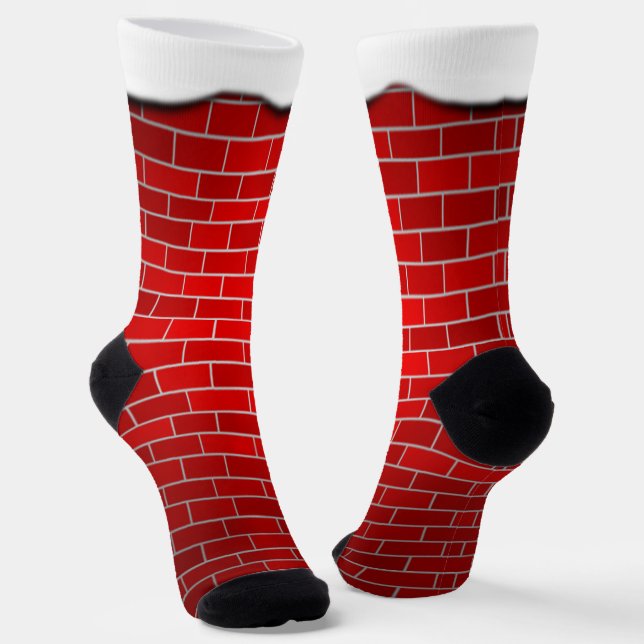 Chaussette Brick rouge w neige dérive Noël (Angulaire)