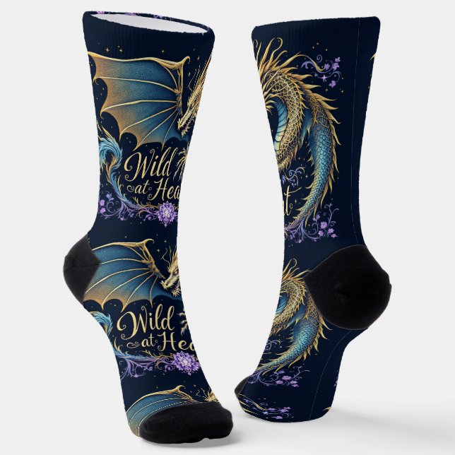 Chaussette Bright Socks Dragon Wild At Heart 0044081 (Angulaire)
