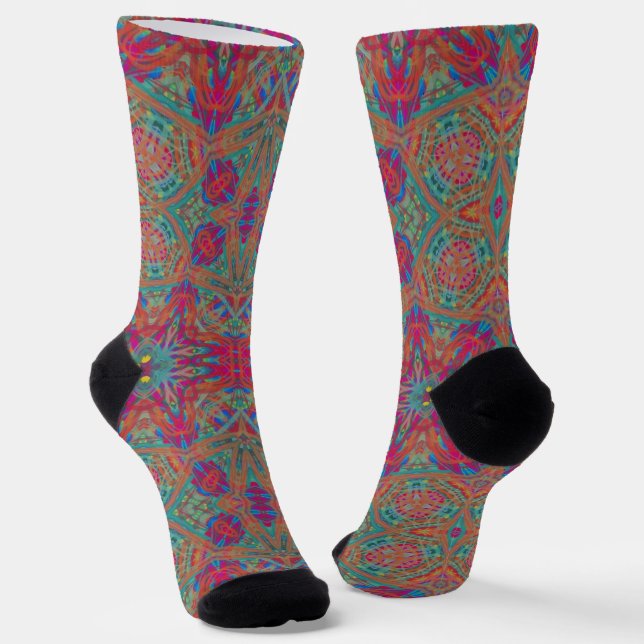 Chaussette Bright Socks Fractal Seamless Patterns 0041980 (Angulaire)