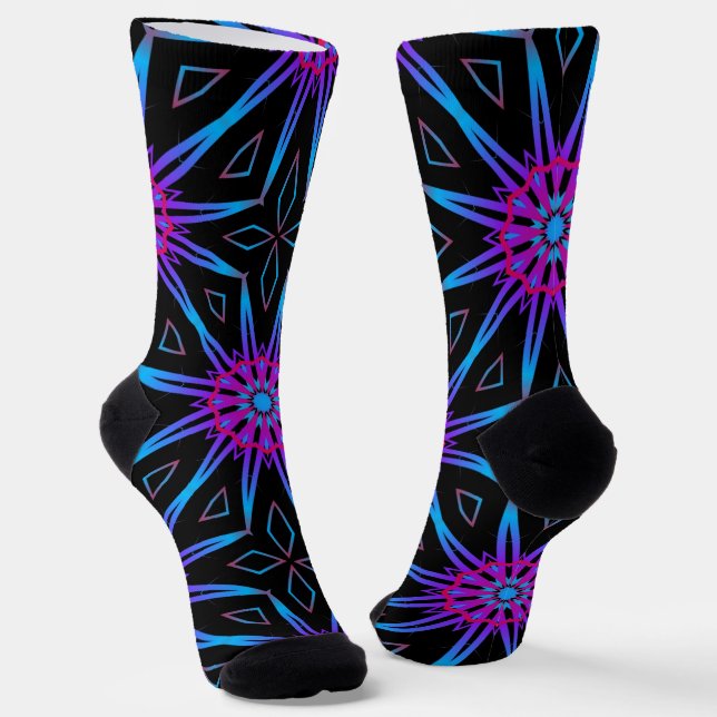 Chaussette Bright Socks Fractal Seamless Patterns 0041987 (Angulaire)