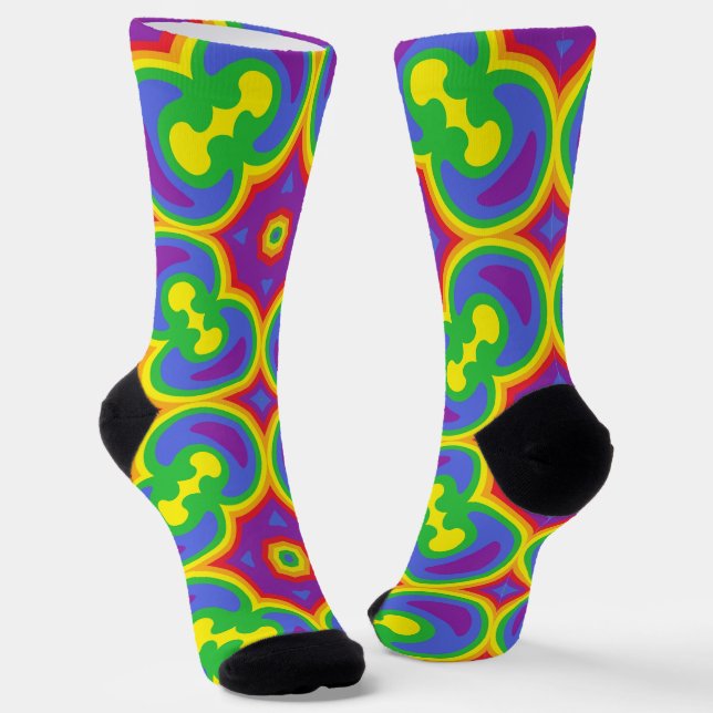Chaussette Bright Socks Fractal Seamless Patterns 0041990 (Angulaire)