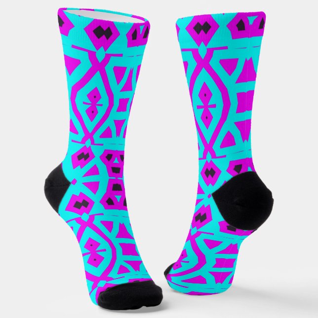 Chaussette Bright Socks Fractal Seamless Patterns 0041996 (Angulaire)
