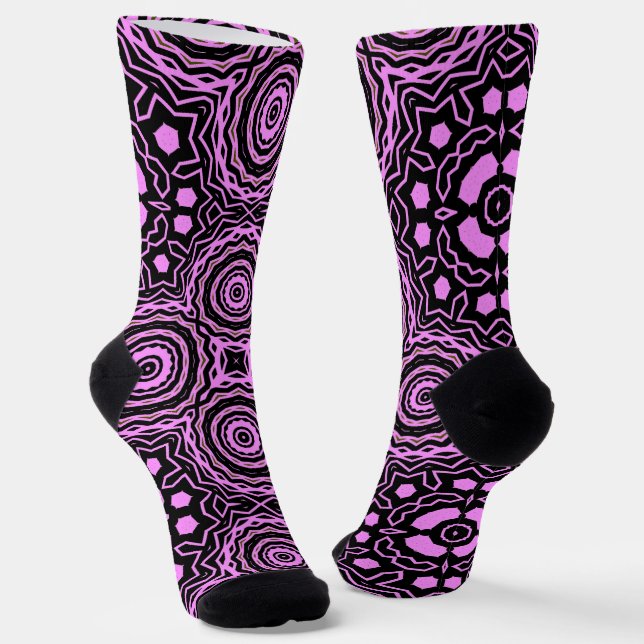 Chaussette Bright Socks Fractal Seamless Patterns 0042045 (Angulaire)