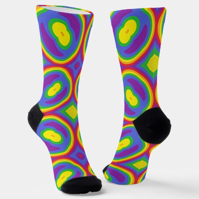 Chaussette Bright Socks Fractal Seamless Patterns 0042066 (Angulaire)