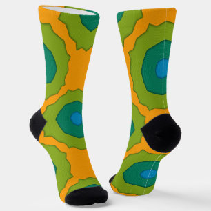 Chaussette Bright Socks Fractal Seamless Patterns 0042067