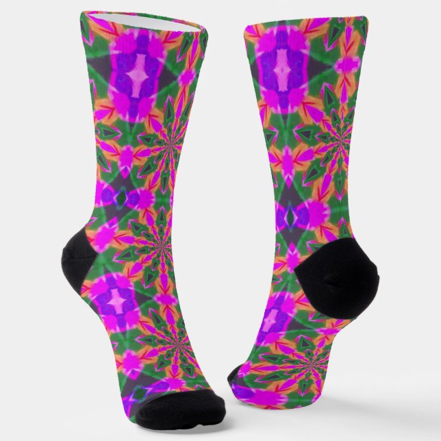 Chaussette Bright Socks Fractal Seamless Patterns 0042089 (Angulaire)