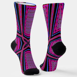 Chaussette Bright Socks Fractal Seamless Patterns 0042099
